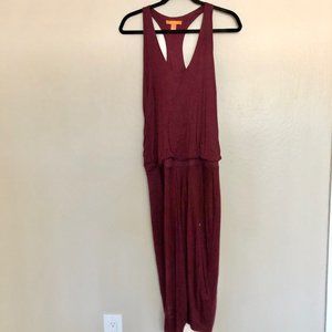 Joe Fresh Red Maroon Midi Dress